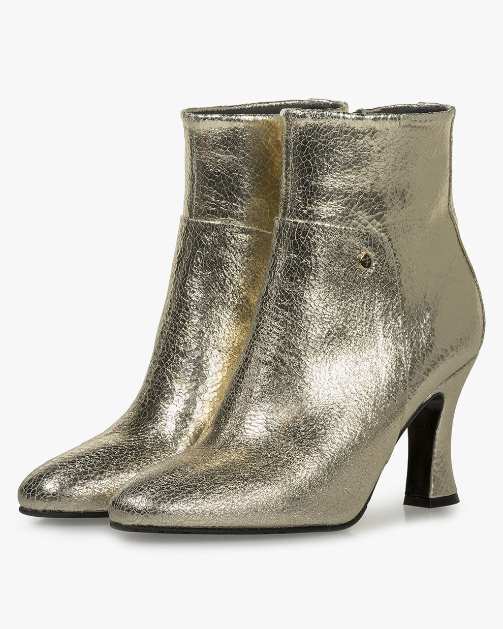 Gold ankle hot sale boots
