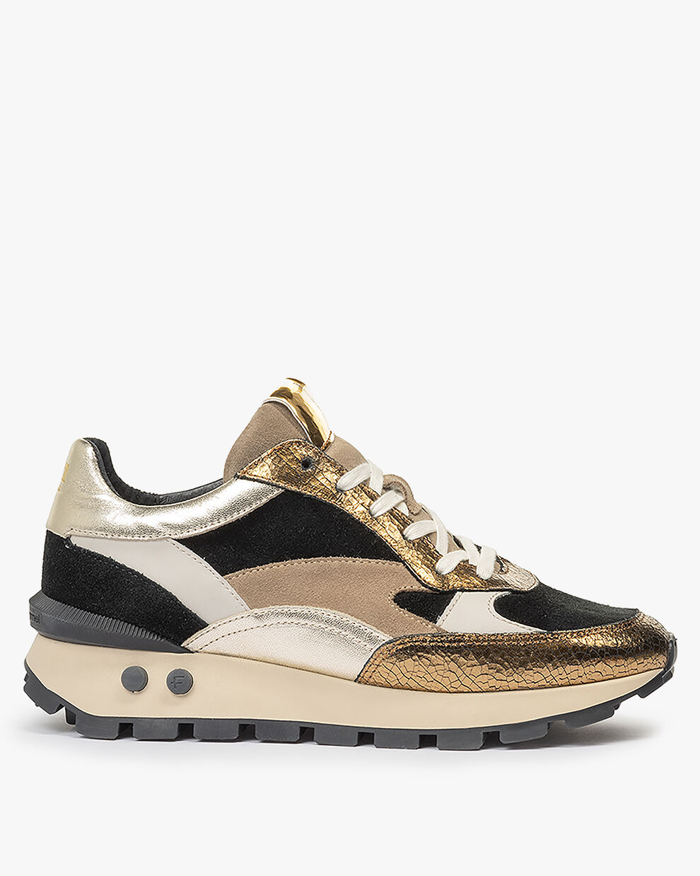 Sneakers dames Blokki 04.00 Goud Floris van Bommel Official
