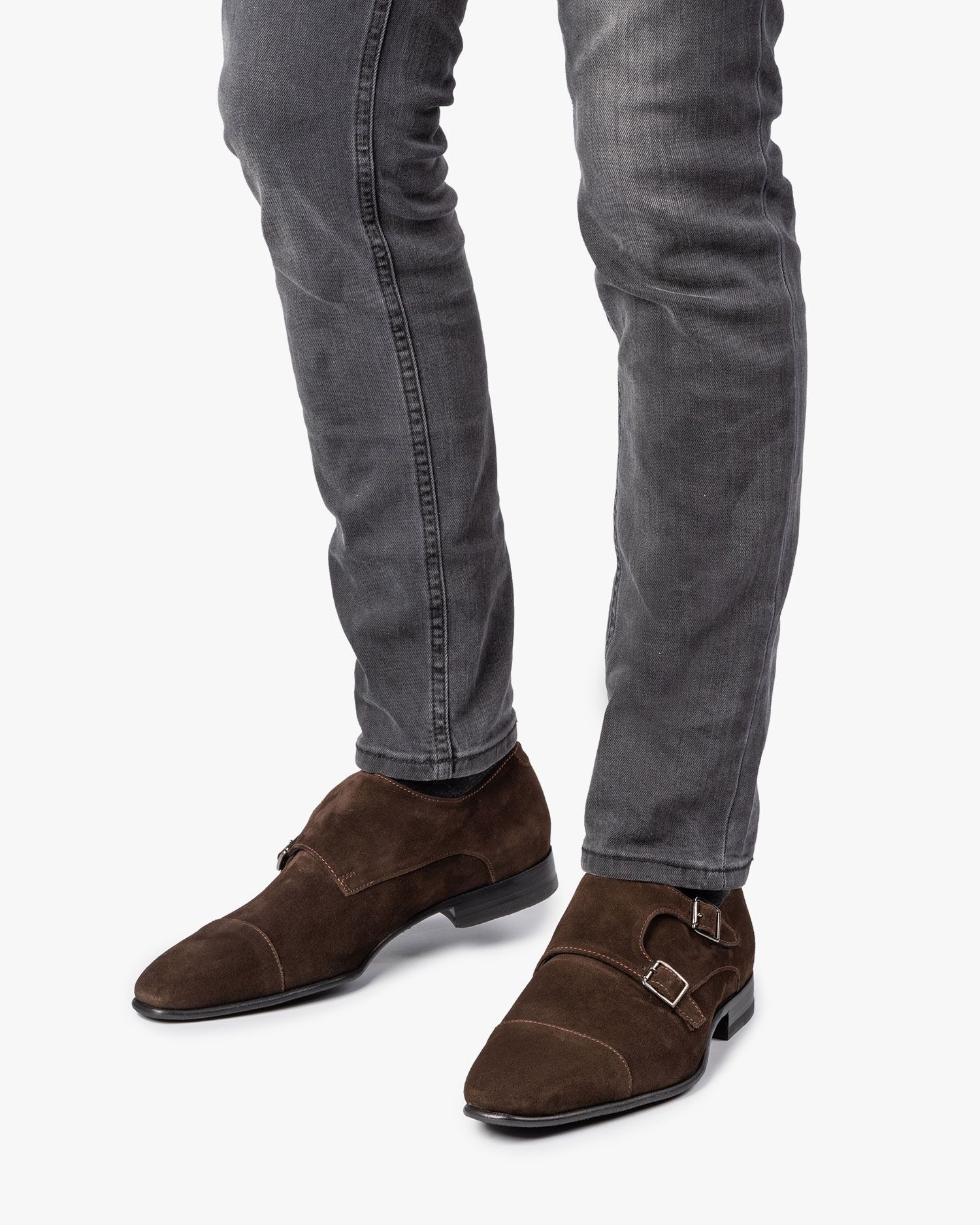 Magnanni Heren Gespschoenen Bruin sue vlecht gespschoen | Van den Assem