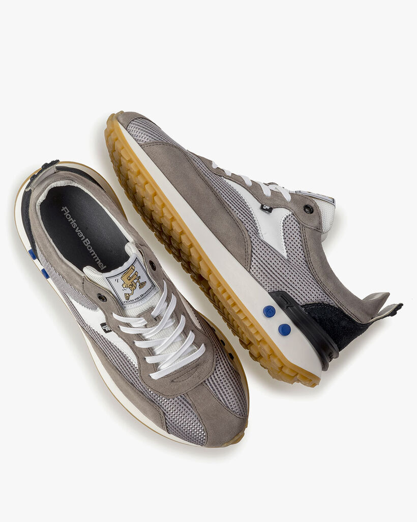 Sneaker textiel grijs