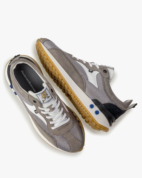 Sneaker textiel grijs