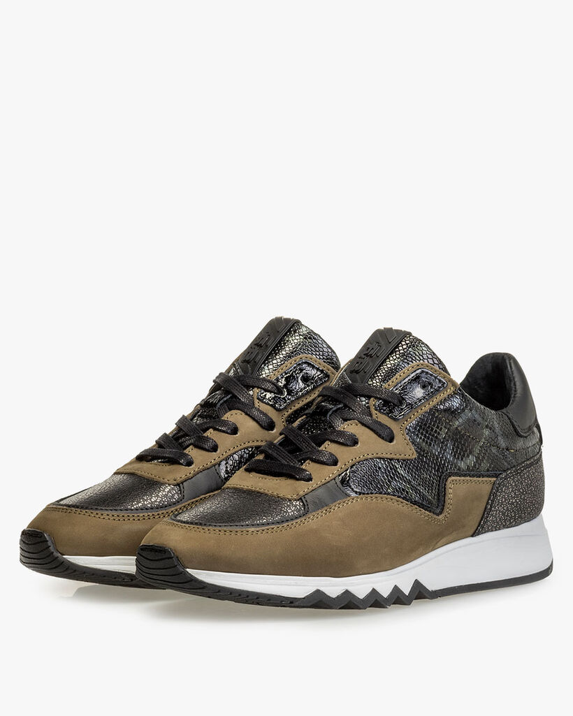 Nineti nubuckleer groen