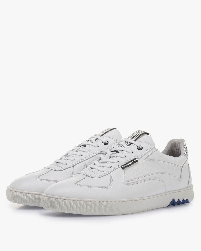 Witte kalfsleren sneaker