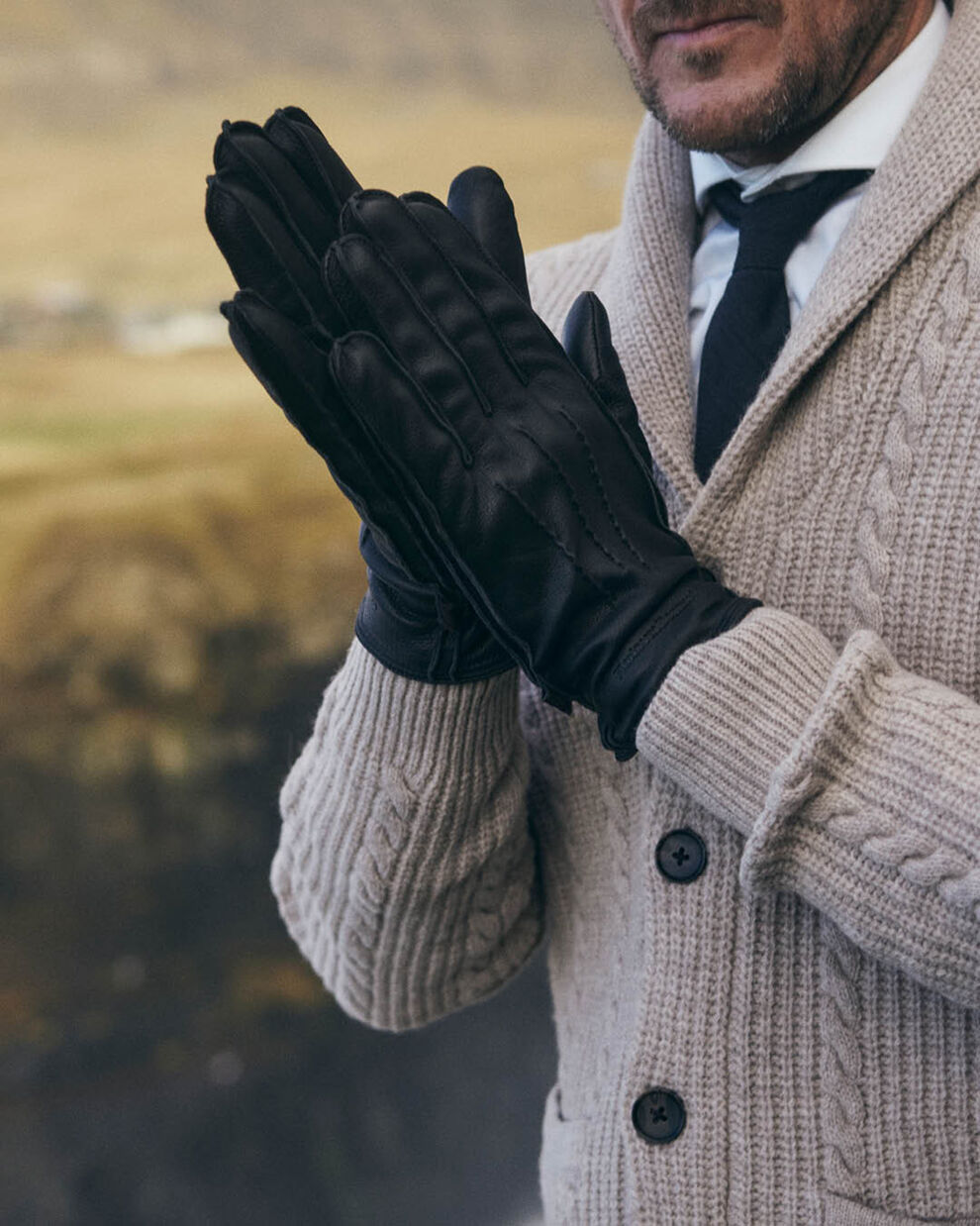 Men's winter sale gloves leather