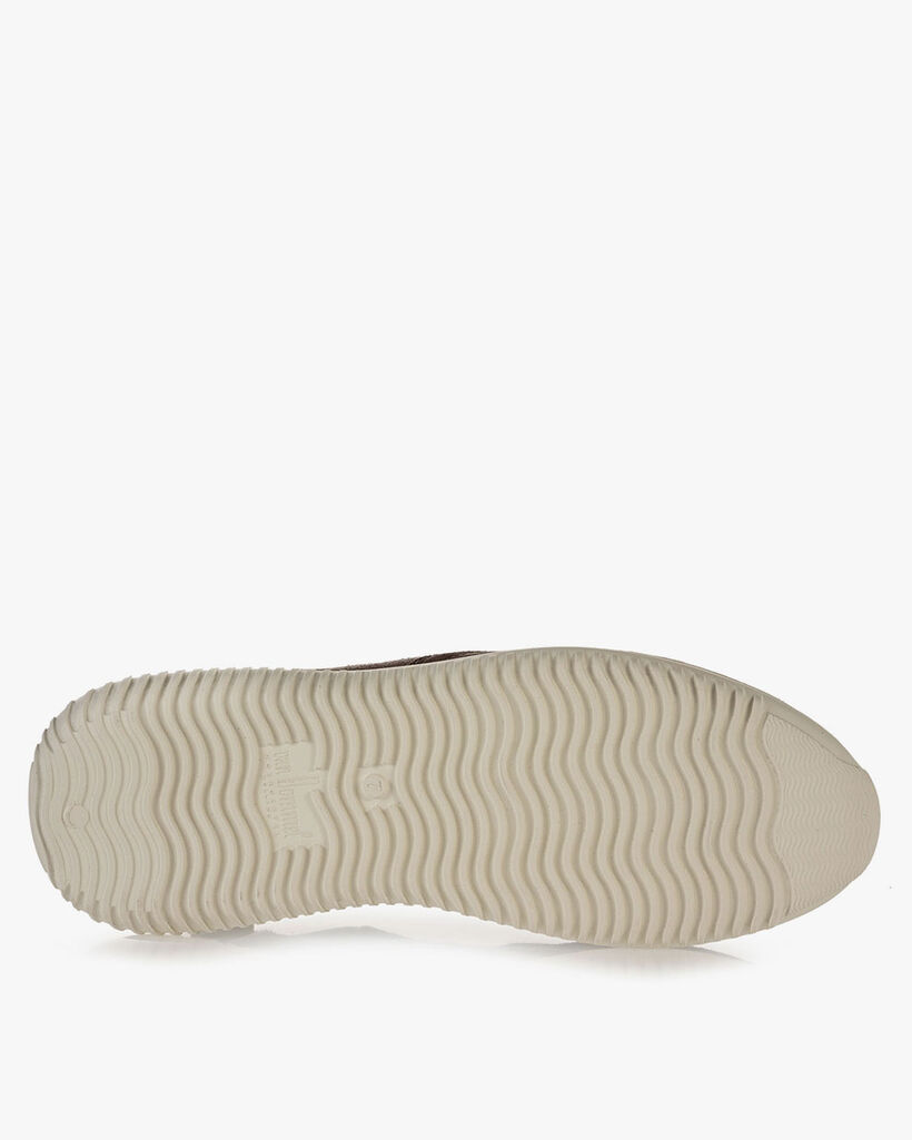 Grijze su&egrave;de sneaker