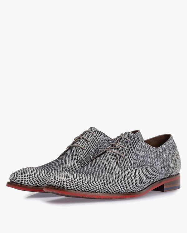 Veterschoen su&egrave;de off-white