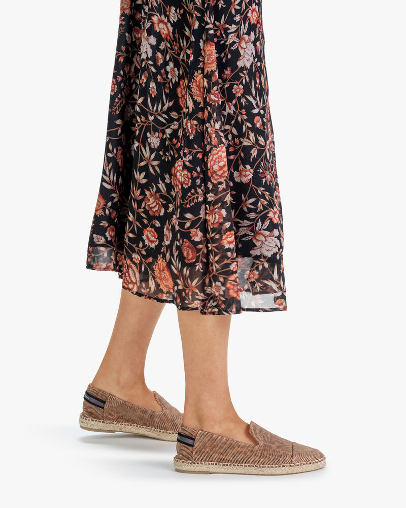 Espadrille metallic cognac