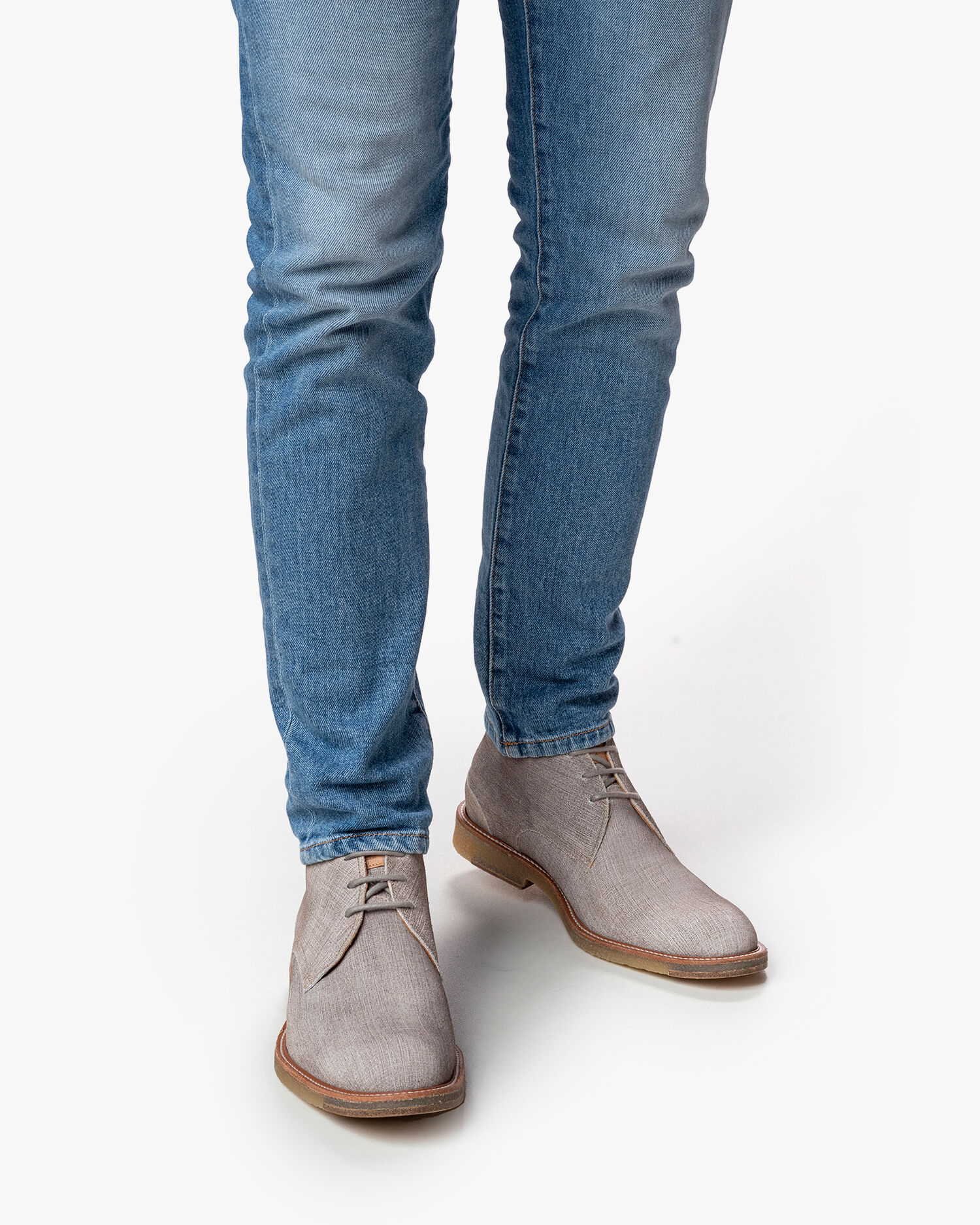 Boots men De Lexer 03.15 Light grey Floris van Bommel Netherlands