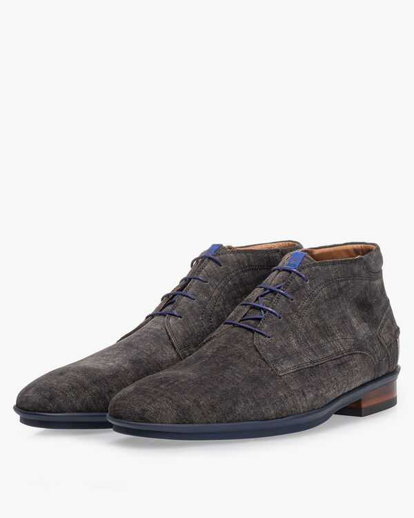 Veterboot su&egrave;de grijs