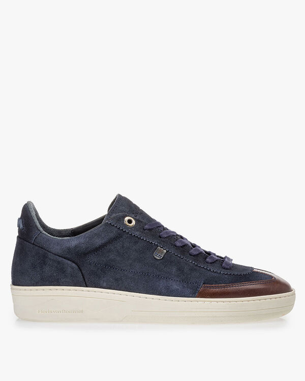 Sneaker suede leather dark blue