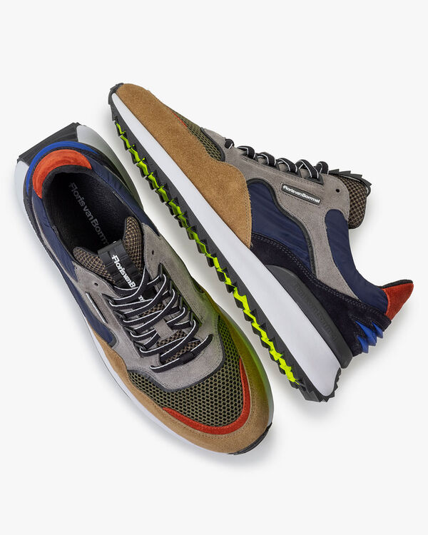 Sharki sneaker su&egrave;de grijs