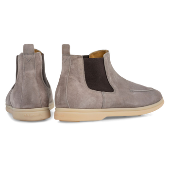 Chelsea boot su&egrave;de grijs