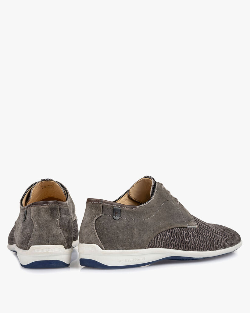 Lace shoe nubuck taupe