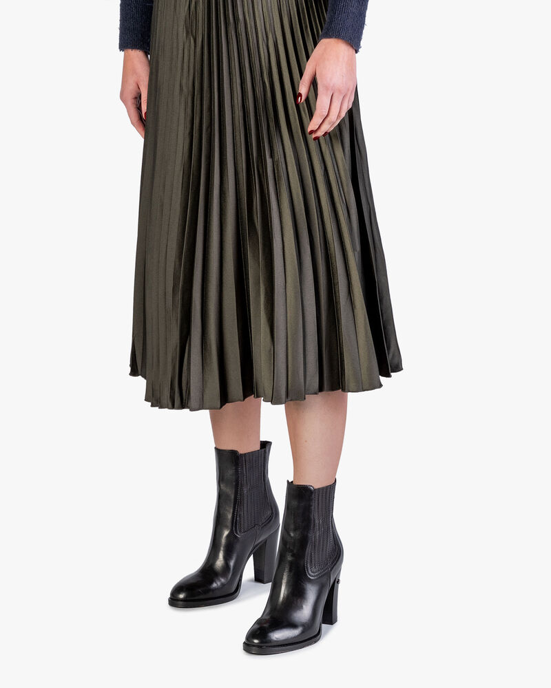 Enkellaars kalfsleer zwart