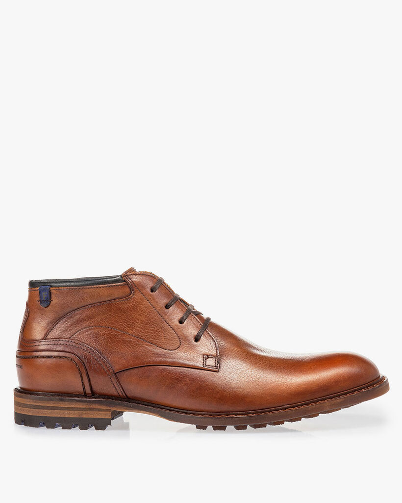 Crepi boot calf leather cognac