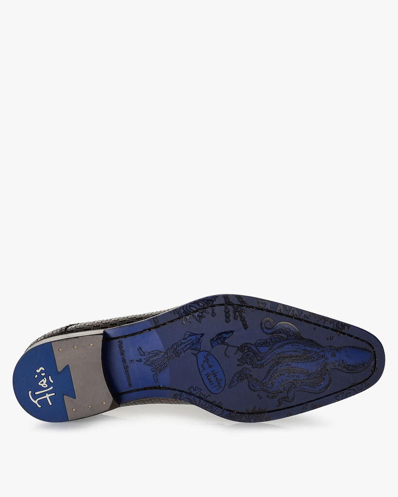 Veterschoen metallicprint brons