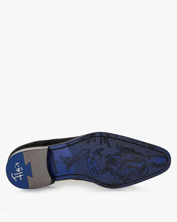 Veterschoen su&egrave;de donkergroen