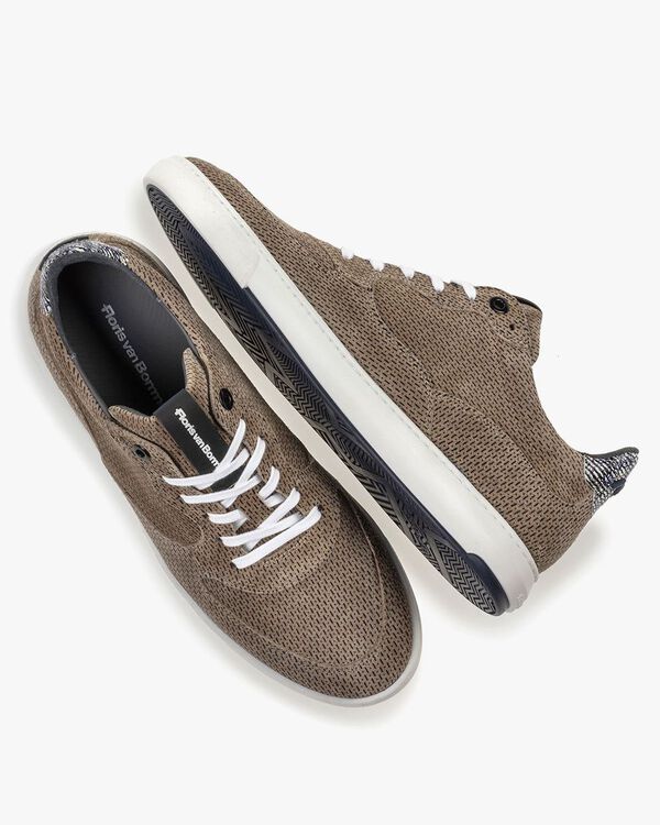 Sneaker geprint su&egrave;de zand