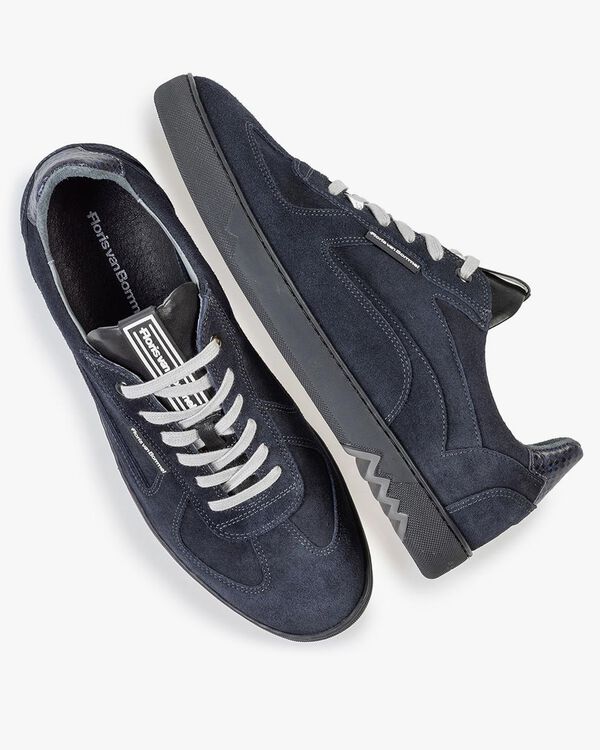 Sneaker donkerblauw su&egrave;de