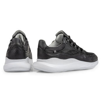 Bulki sneaker zwart leer