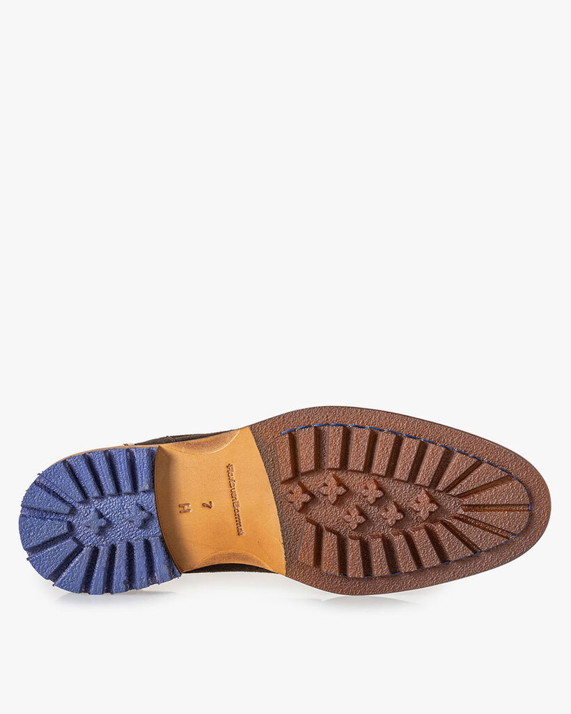 Crepi boot brown suede leather