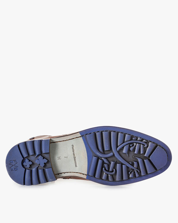 Lambskin lined boot cognac