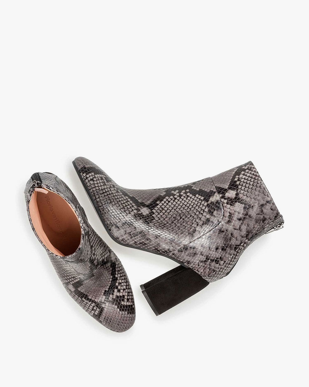 Grey snake print ankle boots shop