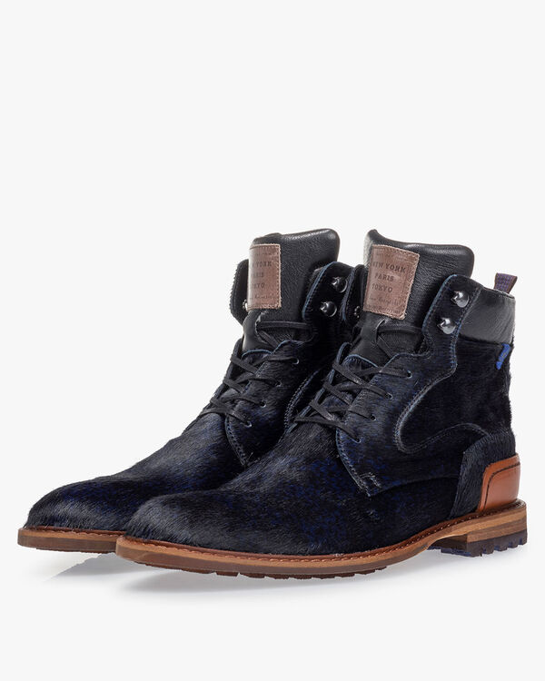 Veterboot pony blauw