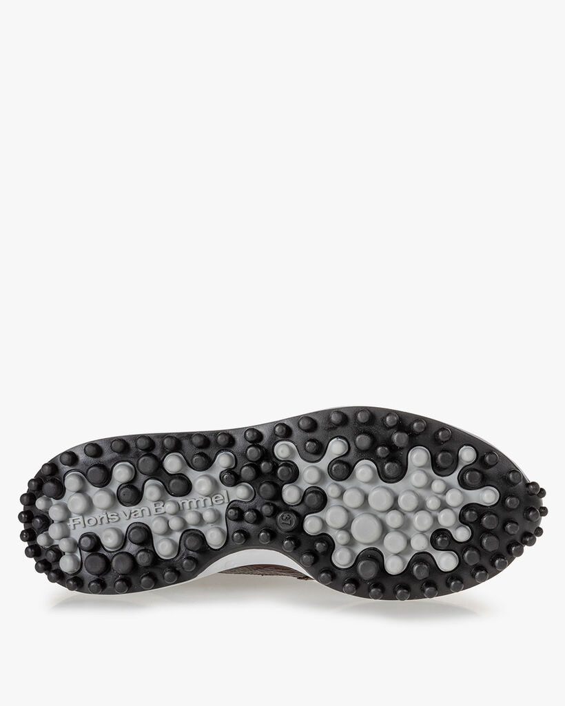 Noppi leer donkerbruin