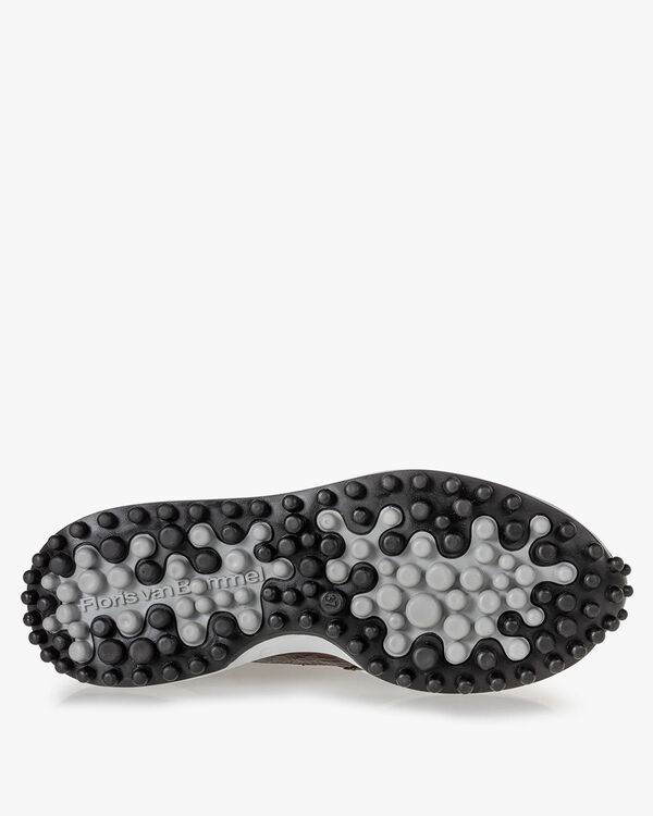 Noppi leer donkerbruin