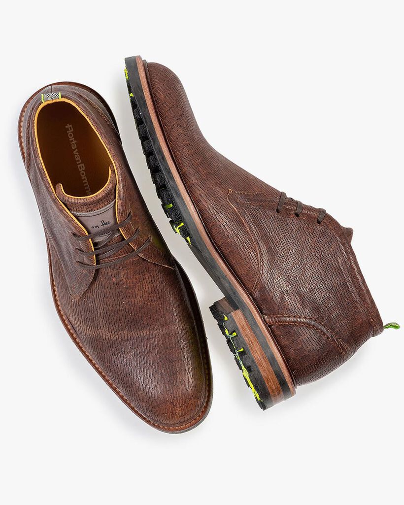 Veterboot bruin met print