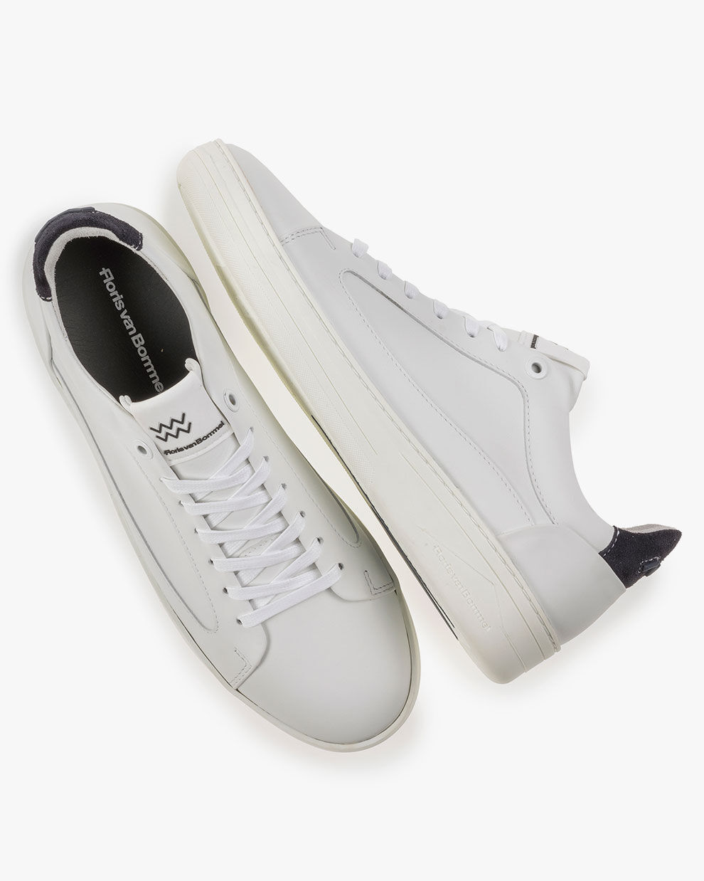 Kalfsleren sneaker wit 13265 25 Floris van Bommel Official