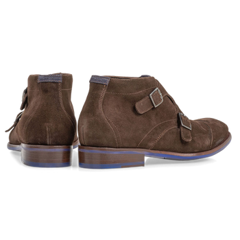 Gespschoen bruin su&egrave;de