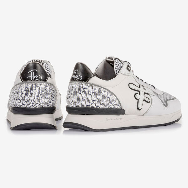 White suede leather sneaker