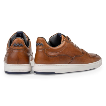 Sneaker cognac kalfsleer