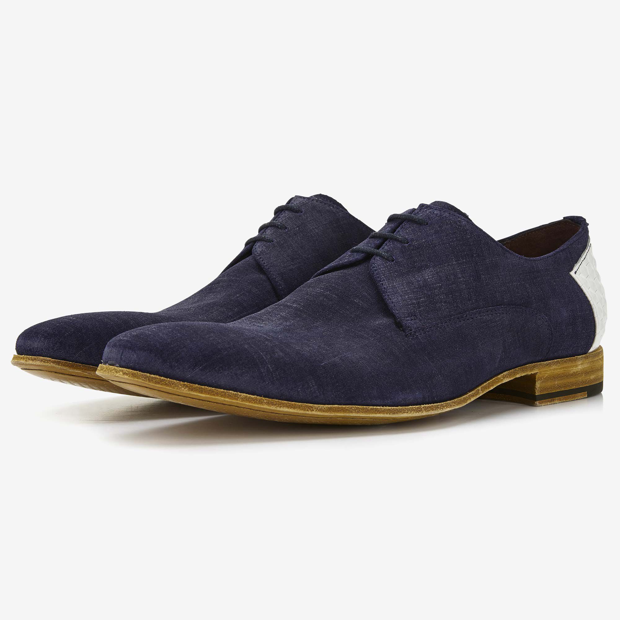 Dark blue sale suede shoes