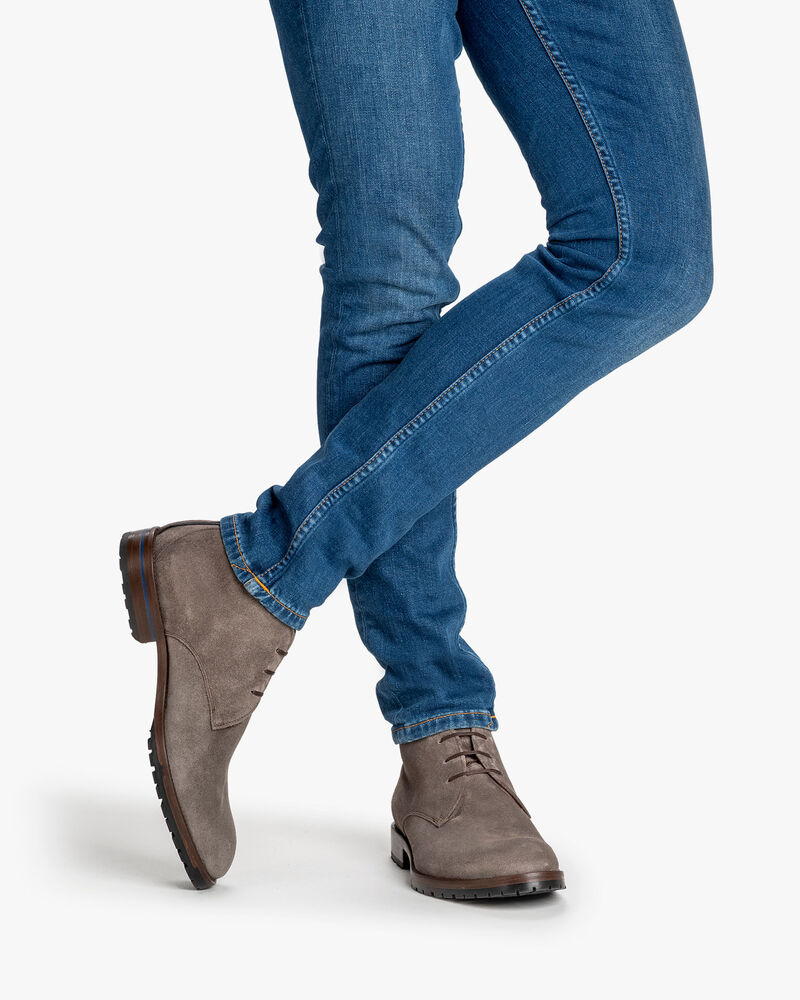 Veterboot su&egrave;de taupe