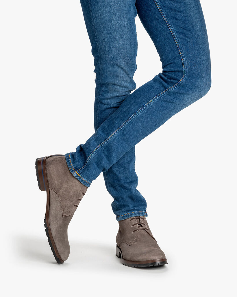 Veterboot su&egrave;de taupe