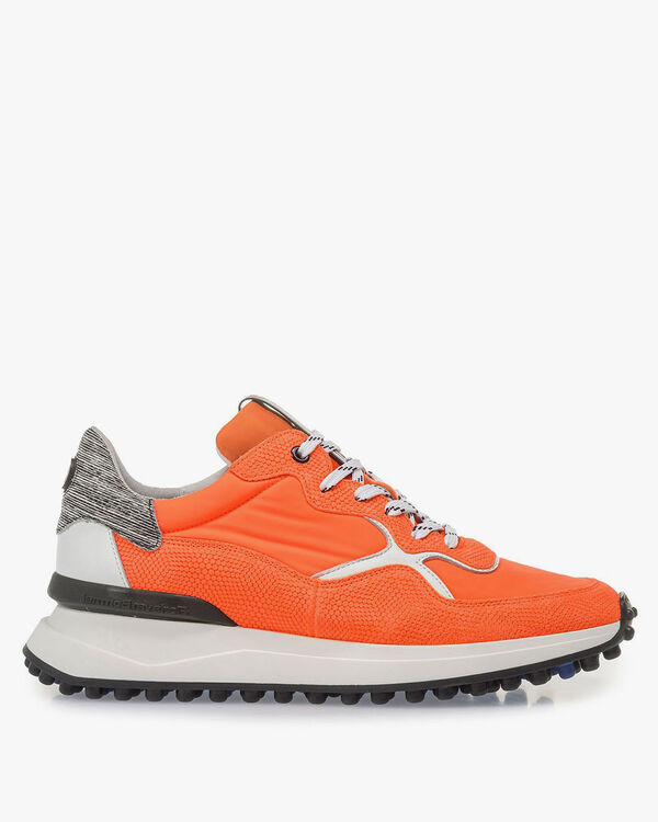 Oranje sneaker met print