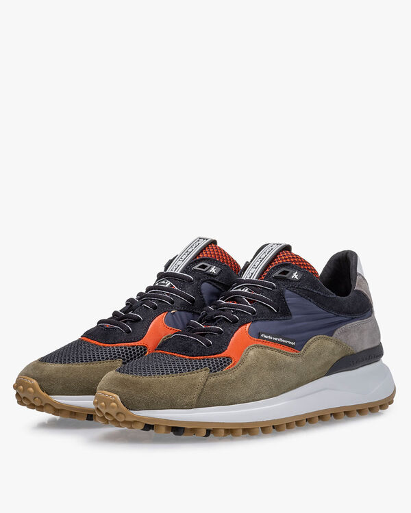 Noppi sneaker su&egrave;de groen