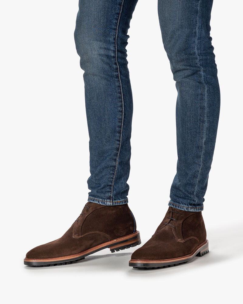 Veterboot su&egrave;de donkerbruin