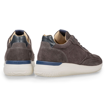 Grijze su&egrave;de sneaker
