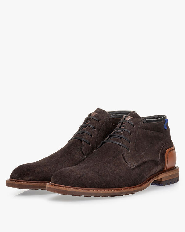 Veterboot su&egrave;de donkerbruin