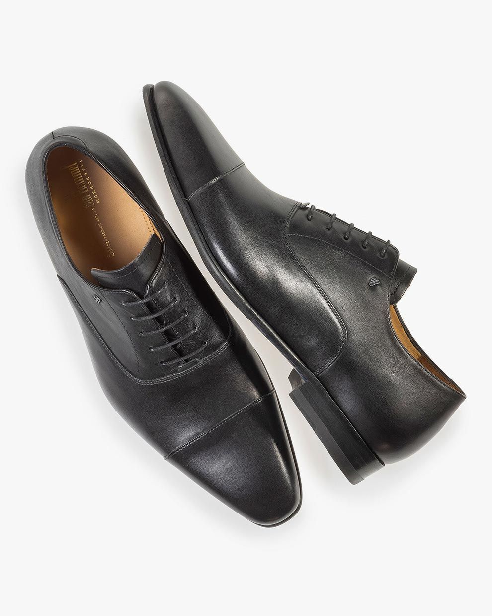 Veterschoen kalfsleer zwart SBM-30088-10-01 | Van Bommel Official®