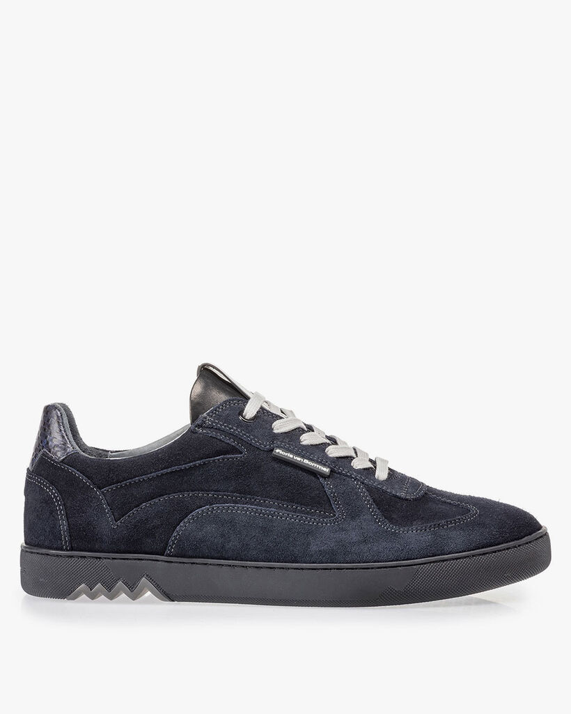 Sneaker donkerblauw su&egrave;de