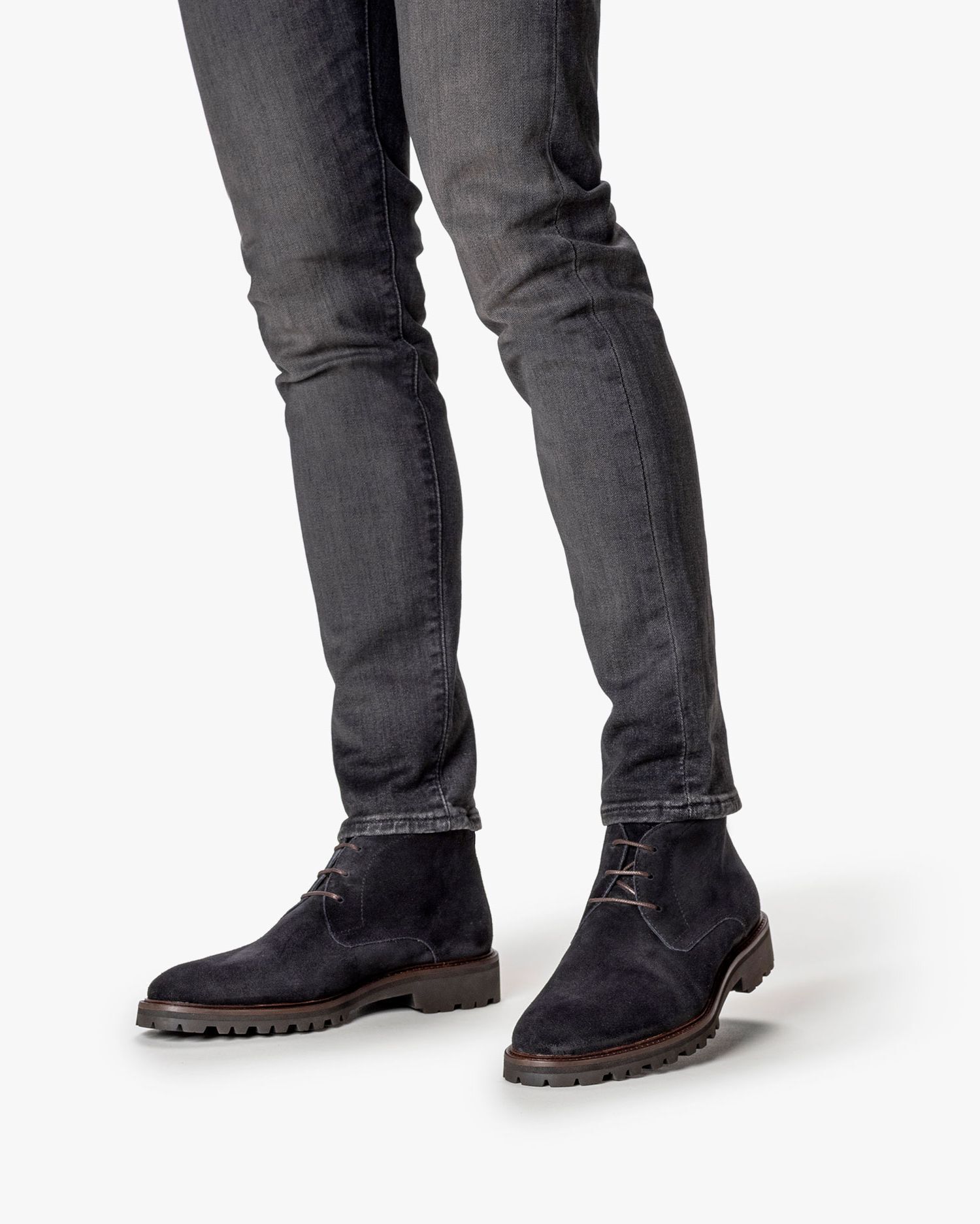 Veterboot suède zwart SFM-50082-10-01 | Floris van Bommel®