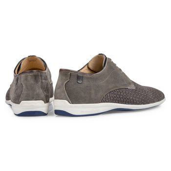 Lace shoe nubuck taupe