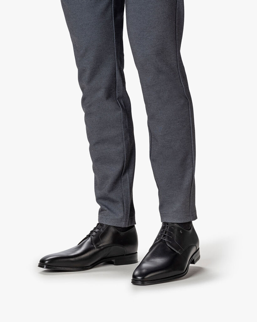 Veterschoen kalfsleer zwart