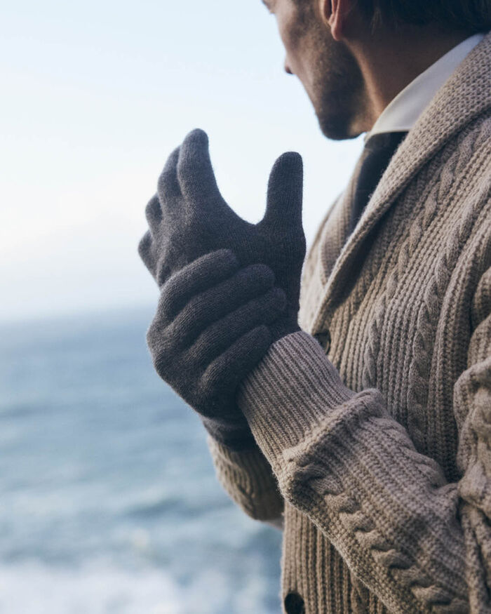 Handschoenen wol grijs