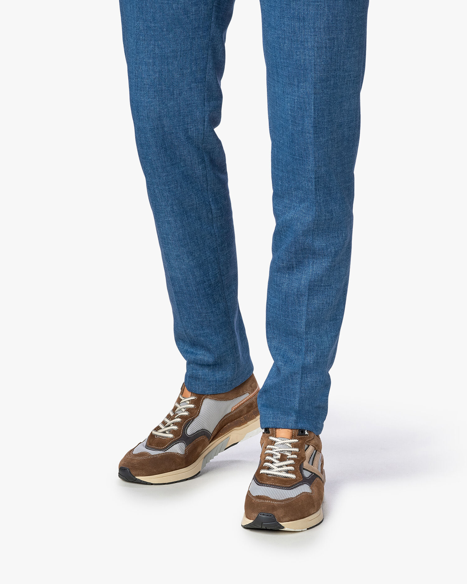 Sneakers heren De Runner 07.01 Cognac Floris van Bommel Official